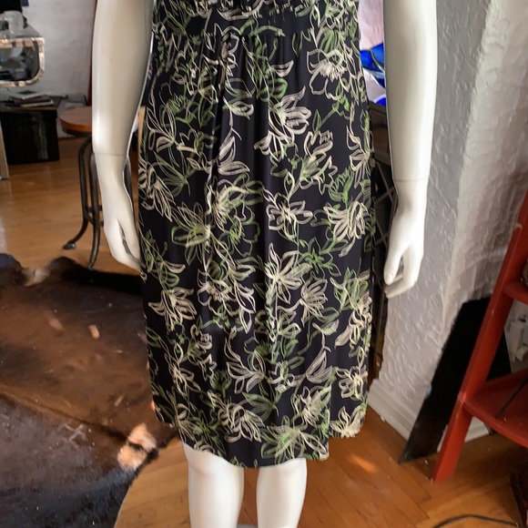 Jabot collar dress in rayon print - Picture 4 of 6
